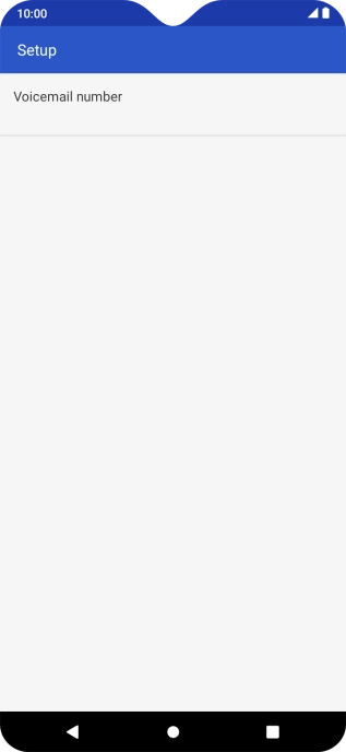 Press Voicemail number.