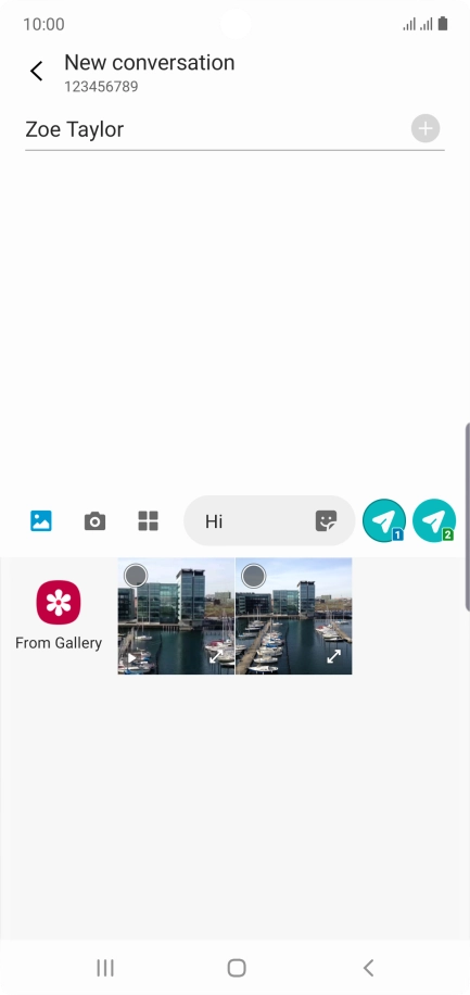 Press From Gallery and go to the required folder.