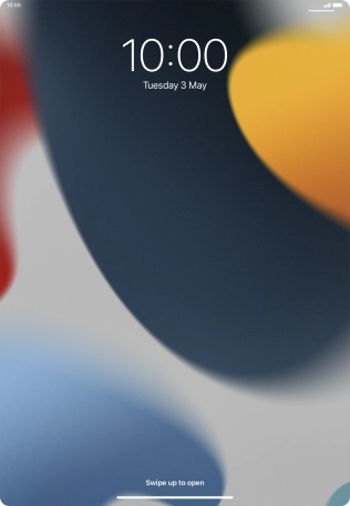 Slide your finger upwards starting from the bottom of the screen.