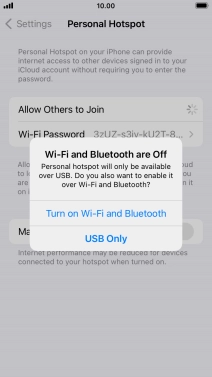 If Wi-Fi is turned off, press Turn on Wi-Fi and Bluetooth.