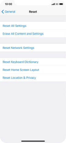 Press Reset All Settings.