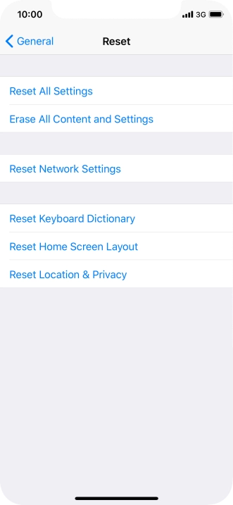 Press Reset All Settings.