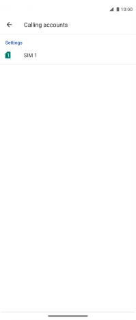 Press the name of the SIM.