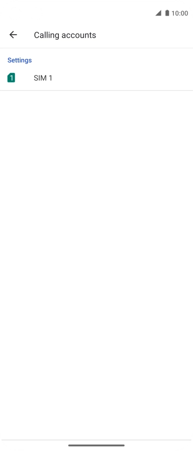 Press the name of the SIM.