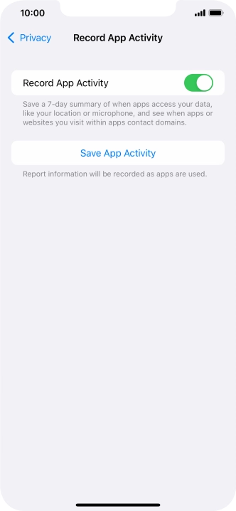 Press Save App Activity.