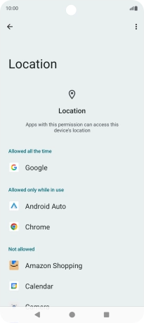 Press the required app.