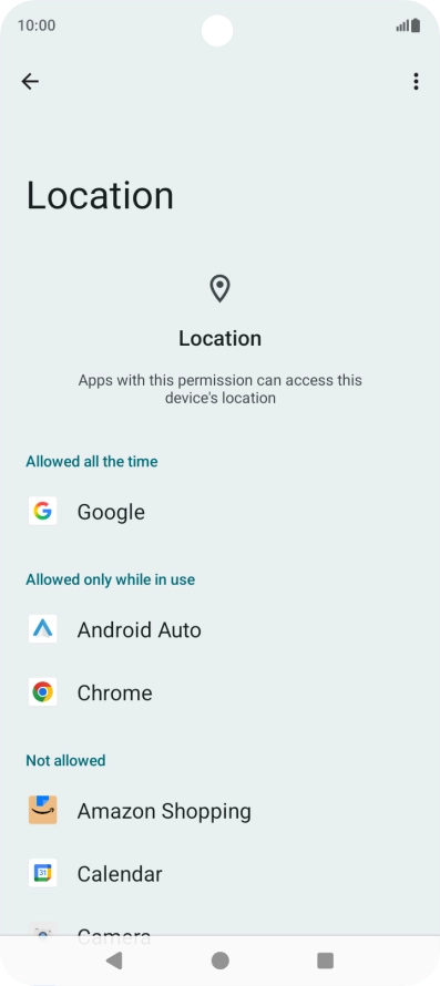 Press the required app.