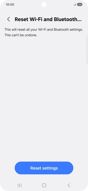Press Reset settings.