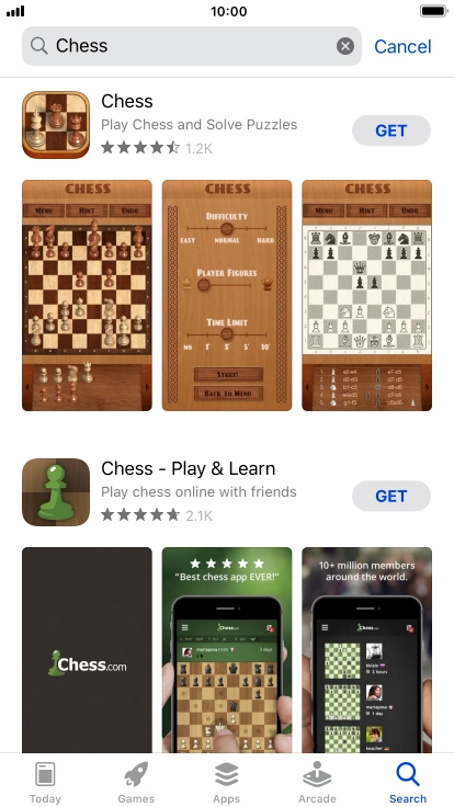 Press the required app.