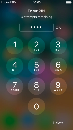 Key in your PIN and press OK. Key in your PIN and press OK.