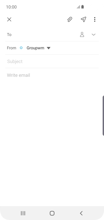 Press To and key in the first letters of the recipient's name. Press To and key in the first letters of the recipient's name.