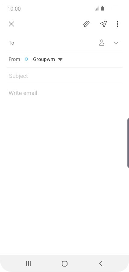 Press To and key in the first letters of the recipient's name. Press To and key in the first letters of the recipient's name.