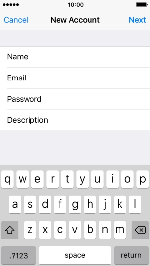 Press Description and key in the required name.
