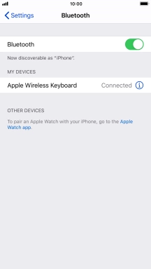 Press the Home key to return to the home screen.