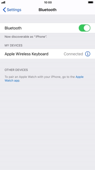 Press the Home key to return to the home screen.