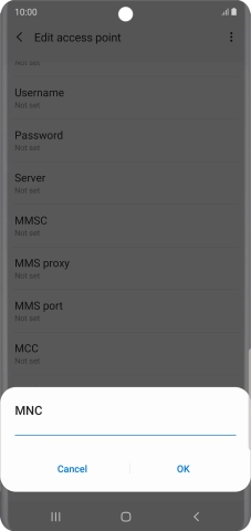 Key in 03 and press OK.