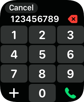 Key in the required number and press the call icon.