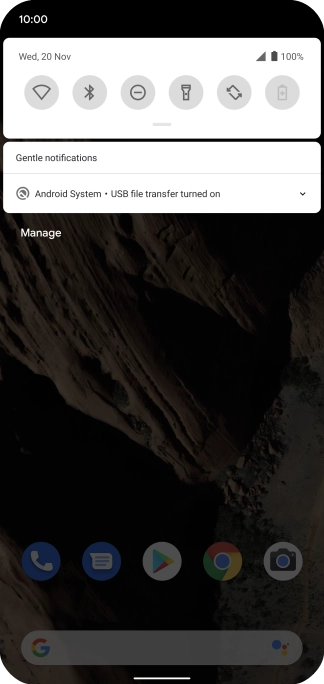 Press Android system.