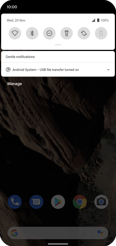 Press Android system.