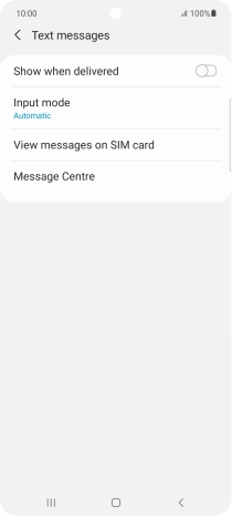 Press Message Centre.