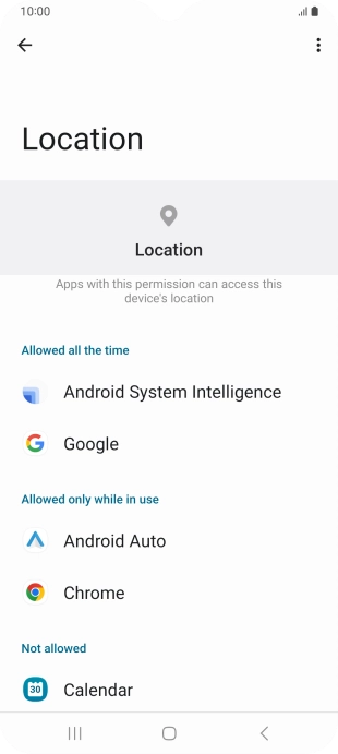Press the required app.