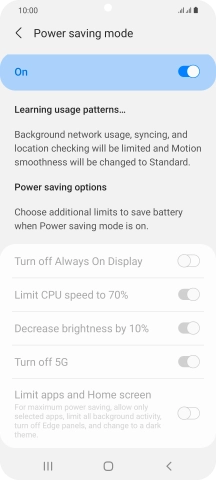 Press the Home key to return to the home screen.