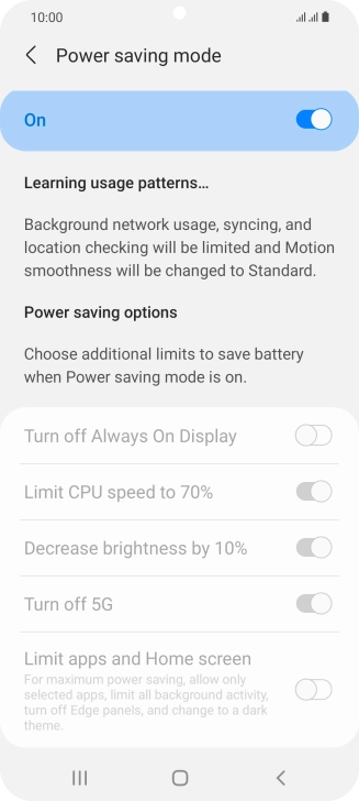 Press the Home key to return to the home screen.