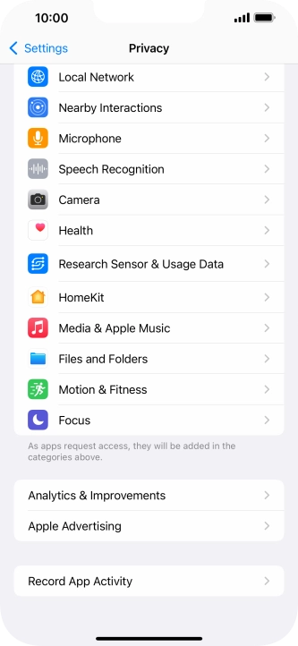 Press Record App Activity.