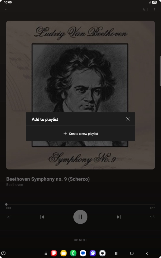 Press Create a new playlist.