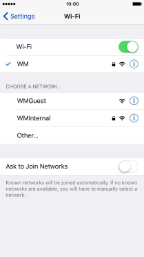 Press the Home key to return to the home screen.