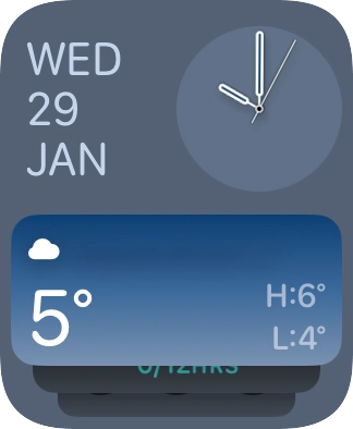 Press and hold anywhere on the screen.