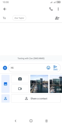 Press the gallery icon and go to the required folder.