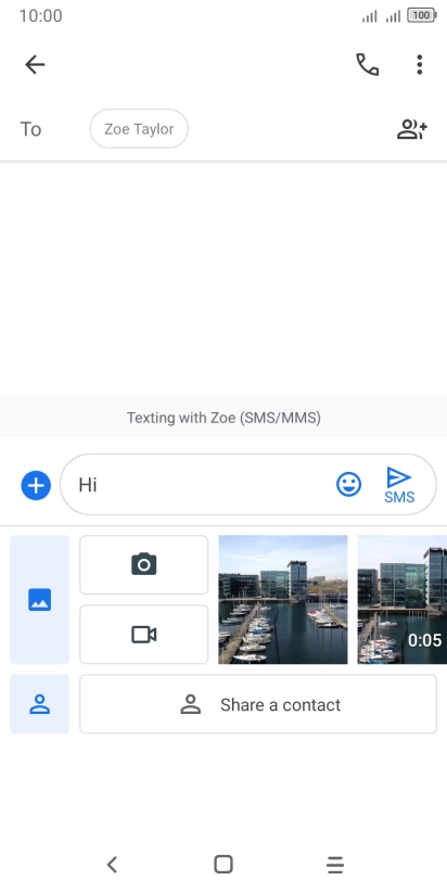 Press the gallery icon and go to the required folder.