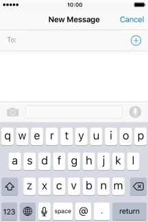 Press To and key in the first letters of the recipient's name.
