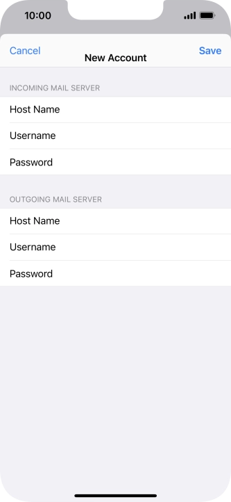 Press Save. Your email account has now been set up. To select more settings for incoming and outgoing server, proceed with the following steps.