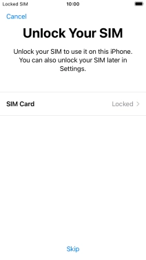 Press SIM Card.