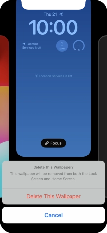 Press Delete This Wallpaper.