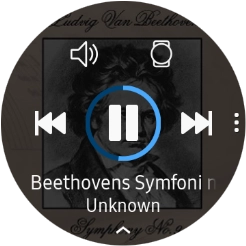 Press the volume icon. Press the volume icon.