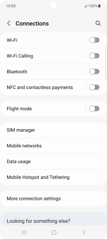 Press Mobile networks.