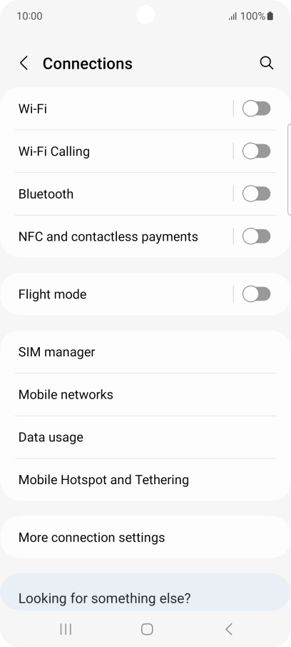 Press Mobile networks.