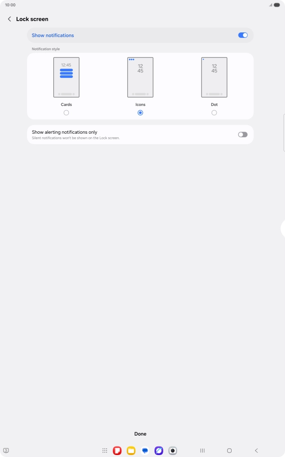 Press the required settings. Press the required settings.