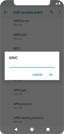 Key in 03 and press OK.