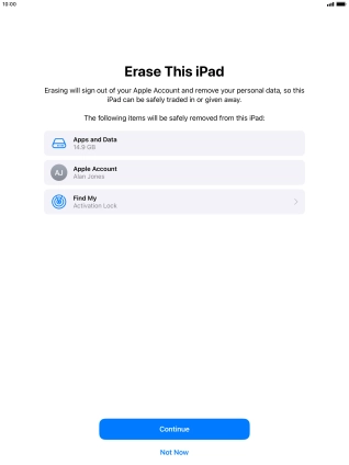 Press Continue. Press Continue.