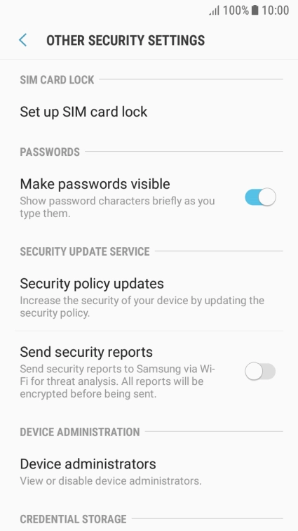 Press Set up SIM card lock.