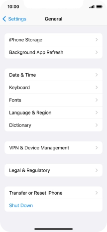 Press Transfer or Reset iPhone.