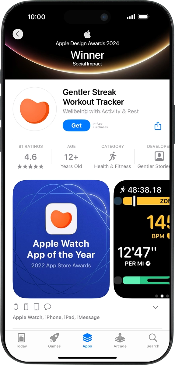 On your phone: Press Get and follow the instructions on the screen to install the app.
