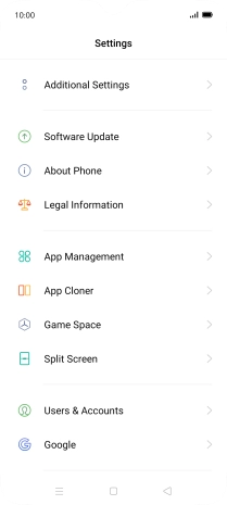 Press App Management.