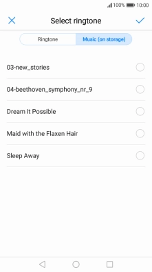 Press the required ring tones to hear them.