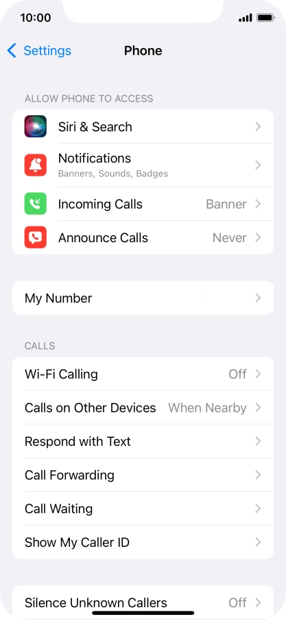 Press Wi-Fi Calling.