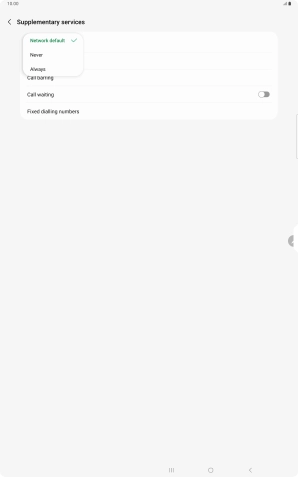 Press Always to turn on caller identification.